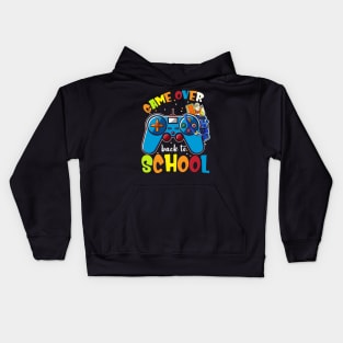 Back to School Funny Game Over Teacher Student Controller Kids Hoodie